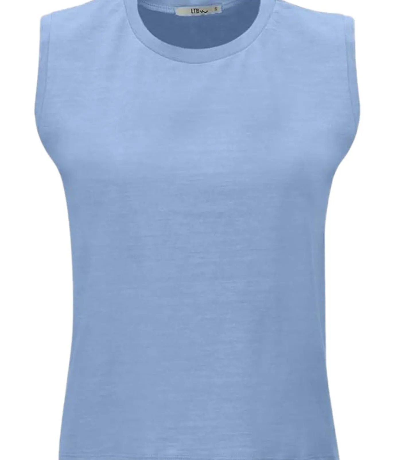 Tops & T-Shirts*LTB DANOLO Damen Tank-Top Baumwoll-Shirt ärmelloses Sommer-Shirt 74457863 Hellblau