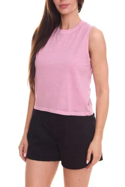 Tops & T-Shirts*LTB DANOLO Damen Tank-Top Baumwoll-Shirt ärmelloses Sommer-Shirt 19401750 Rosa