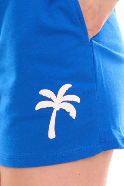 Shorts & Bermudas*LTB Gonene Damen Shorts kurze Sommer-Hose mit Palmenstick Sweat-Hose Blau oder Weiß