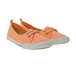 Ballerinas & Slipper|Sneaker & Turnschuhe*LUHTA Jatta Damen Ballerina Canvas Sneaker mit herausnehmbarer Einlegesohle 9 75522 477L 445 Koralle