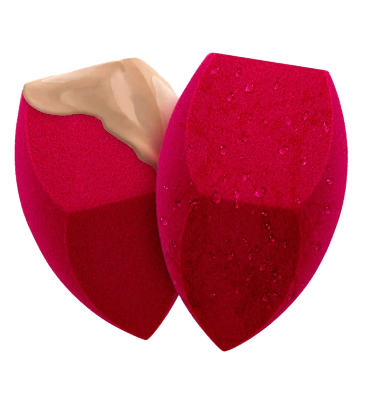 Kosmetik & Make-Up*Luvia cosmetics meets Crash by Luisa Crashion veganer Kosmetik-Schwamm XXL Extra Groß Make-Up-Schwamm LC-SPNG-C1 Pink