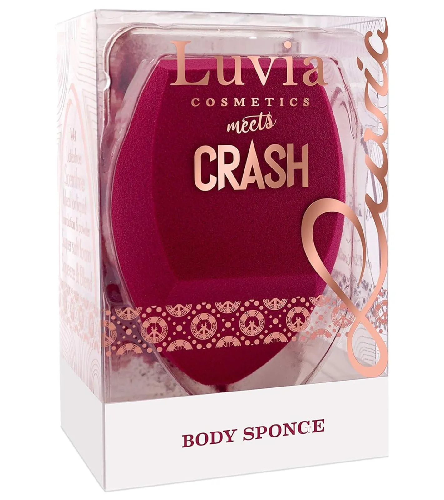 Kosmetik & Make-Up*Luvia cosmetics meets Crash by Luisa Crashion veganer Kosmetik-Schwamm XXL Extra Groß Make-Up-Schwamm LC-SPNG-C1 Pink