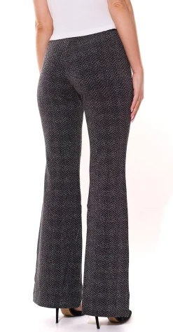 Hosen & Jeans*MAC Dream Damen Bootcut-Hose elegante Stoff-Hose mit Glitzergarn 35963931 Schwarz/Grau