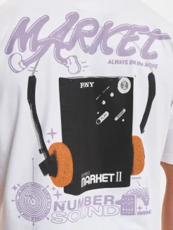 T-Shirts & Tank Tops*Market Audioman T-Shirts weiß