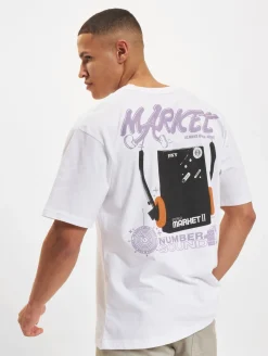 T-Shirts & Tank Tops*Market Audioman T-Shirts weiß