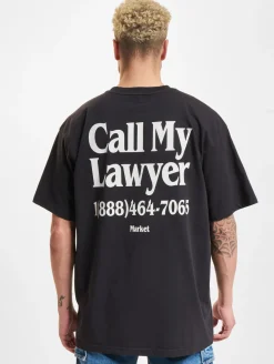 T-Shirts & Tank Tops*Market Call My Lawyer T-Shirts verwaschen schwarz