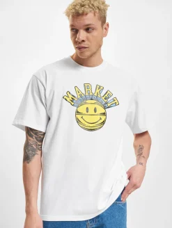 T-Shirts & Tank Tops*Market Smiley Hoops T-Shirts weiß