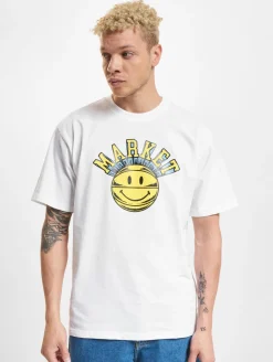 T-Shirts & Tank Tops*Market Smiley Hoops T-Shirts weiß