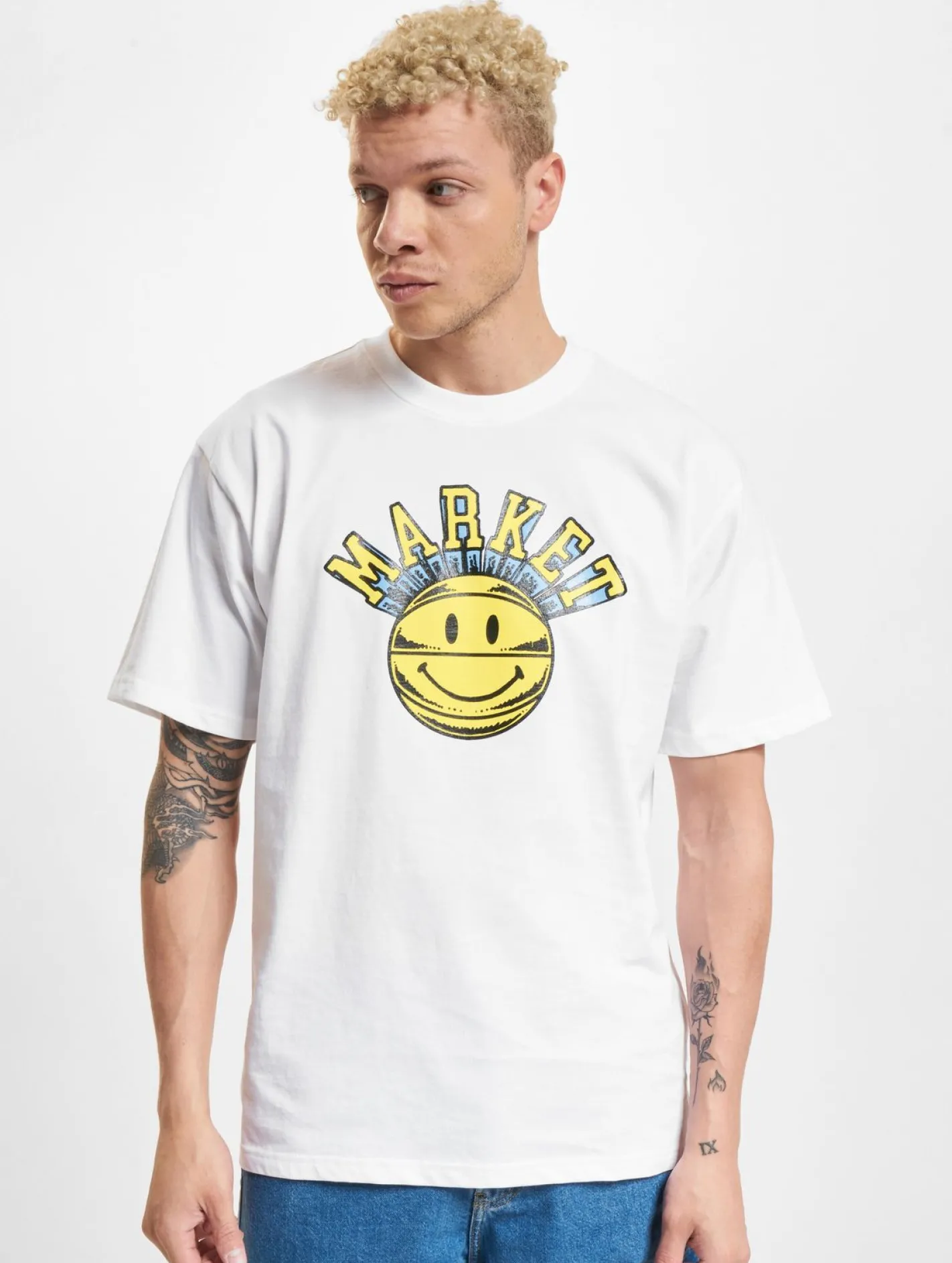 T-Shirts & Tank Tops*Market Smiley Hoops T-Shirts weiß