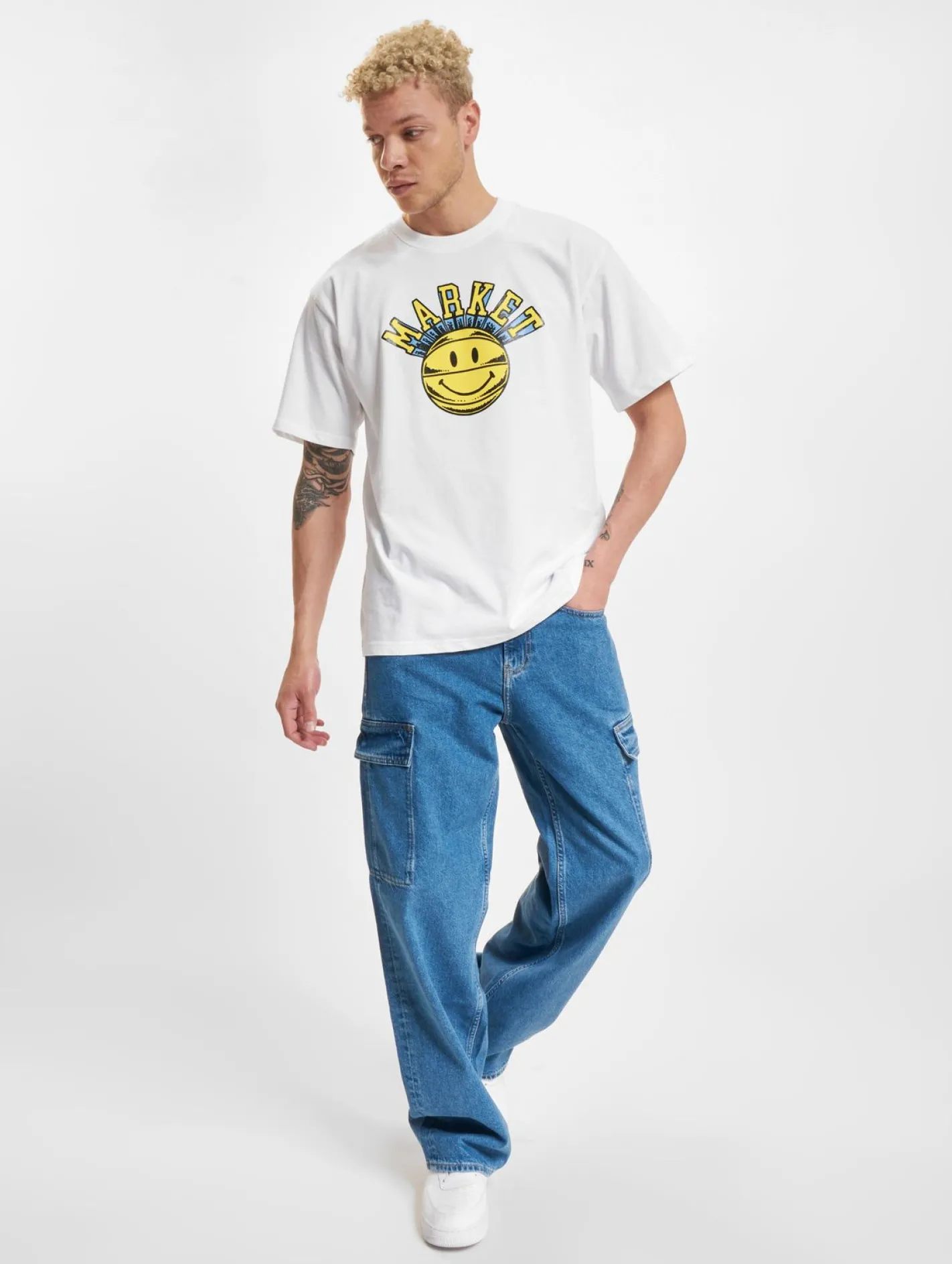 T-Shirts & Tank Tops*Market Smiley Hoops T-Shirts weiß