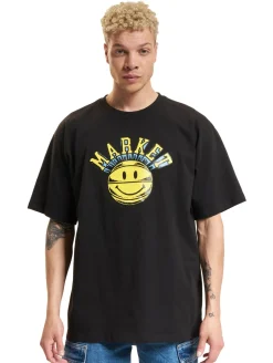 T-Shirts & Tank Tops*Market Smiley Hoops T-Shirts schwarz