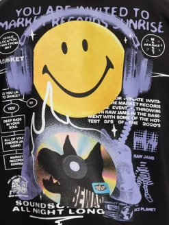 T-Shirts & Tank Tops*Market Smiley Afterhours T-Shirts schwarz