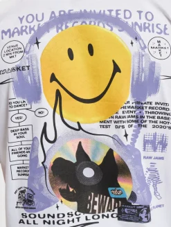 T-Shirts & Tank Tops*Market Smiley Afterhours T-Shirts weiß