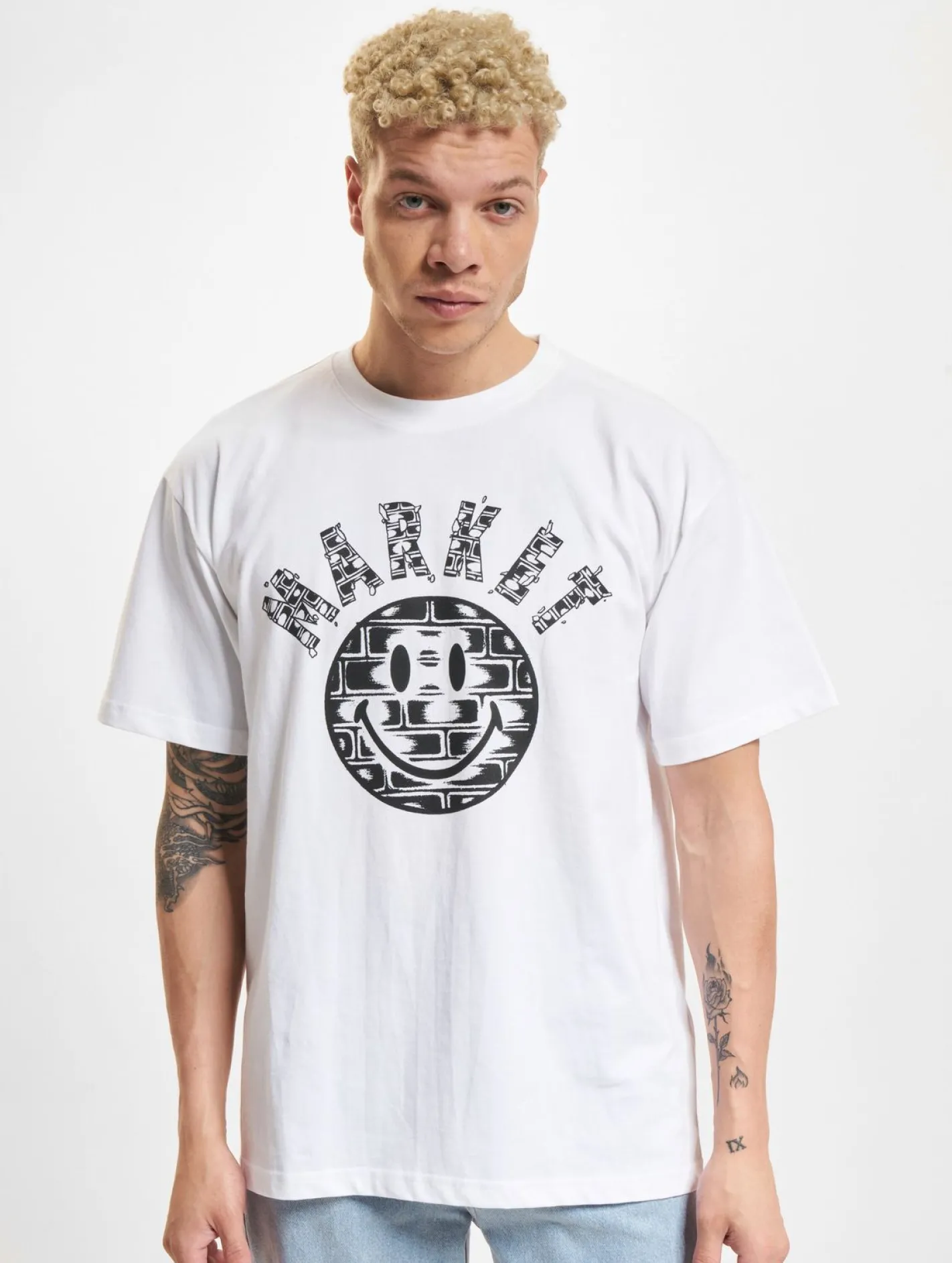 T-Shirts & Tank Tops*Market Smiley Brickhouse T-Shirts weiß