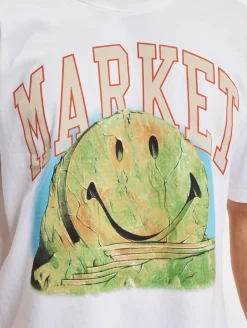 T-Shirts & Tank Tops*Market Smiley Out Of Body T-Shirts weiß