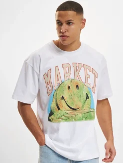 T-Shirts & Tank Tops*Market Smiley Out Of Body T-Shirts weiß