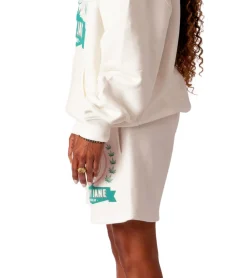 Shorts & Bermudas*MARY JANE BERLIN Herren Sweat-Shorts mit 窶廬N PEACE WE TRUST窶ß Weiß