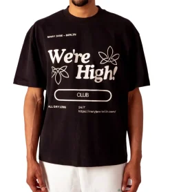 T-Shirts & Tank Tops*MARY JANE BERLIN Herren T-Shirt Baumwoll-Shirt Kurzarm-Shirt Oversized-Fit 2406-4-T2 in , Weiß, Rosa oder Hellblau Schwarz