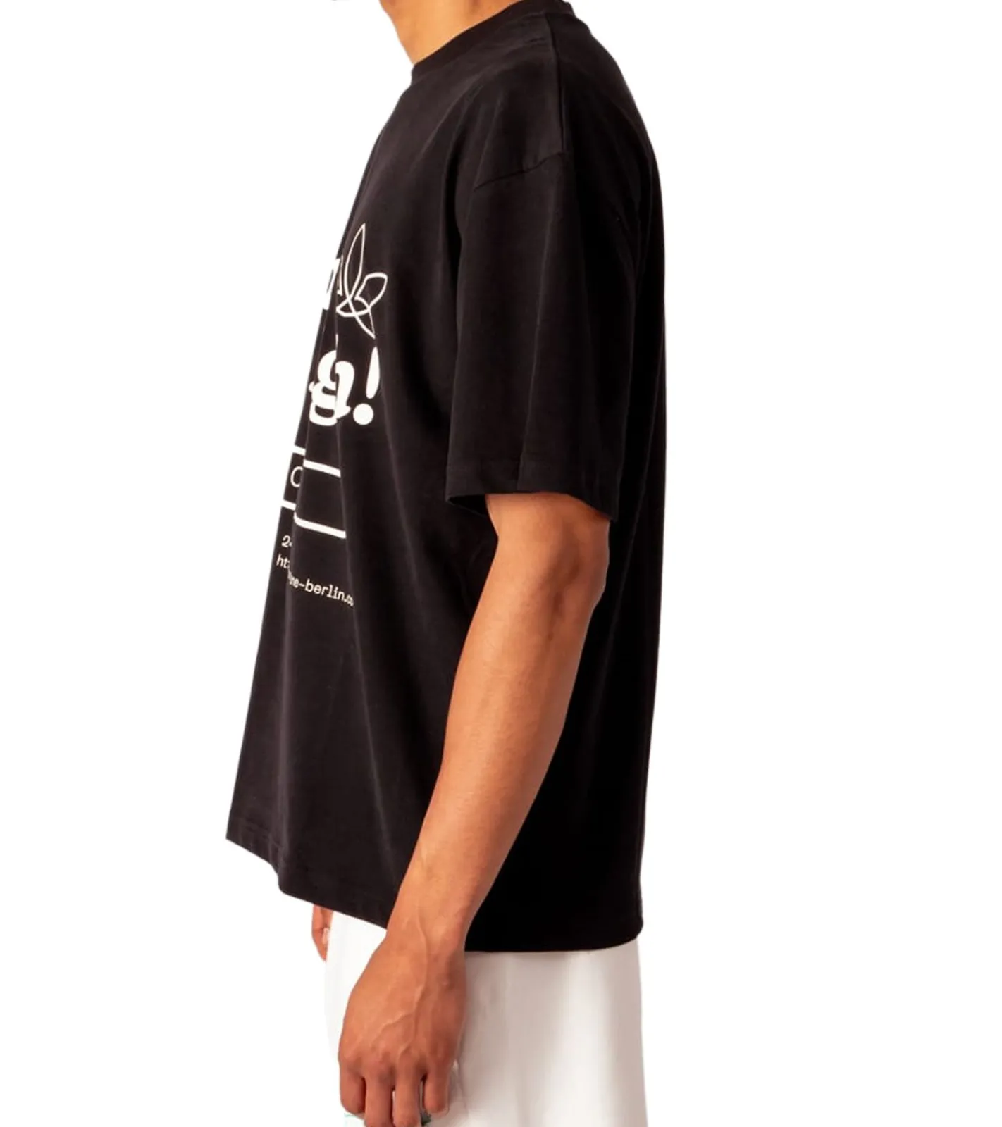 T-Shirts & Tank Tops*MARY JANE BERLIN Herren T-Shirt Baumwoll-Shirt Kurzarm-Shirt Oversized-Fit 2406-4-T2 in , Weiß, Rosa oder Hellblau Schwarz