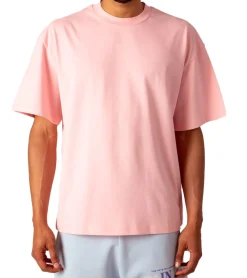 T-Shirts & Tank Tops*MARY JANE BERLIN Herren T-Shirt Baumwoll-Shirt Kurzarm-Shirt Oversized-Fit 2406-4-T2 in , Weiß, Rosa oder Hellblau Schwarz