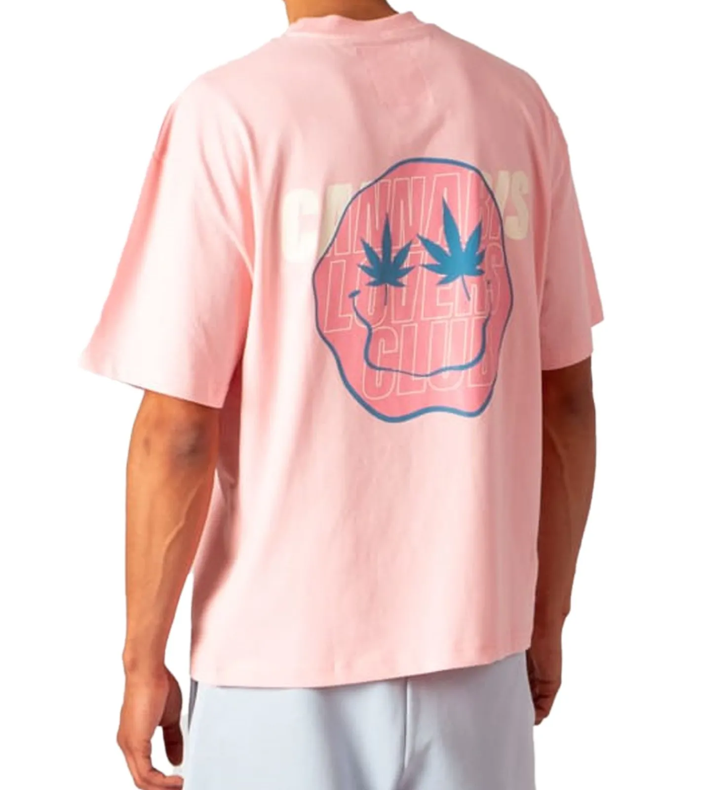 T-Shirts & Tank Tops*MARY JANE BERLIN Herren T-Shirt Baumwoll-Shirt Kurzarm-Shirt Oversized-Fit 2406-4-T2 in , Weiß, Rosa oder Hellblau Schwarz