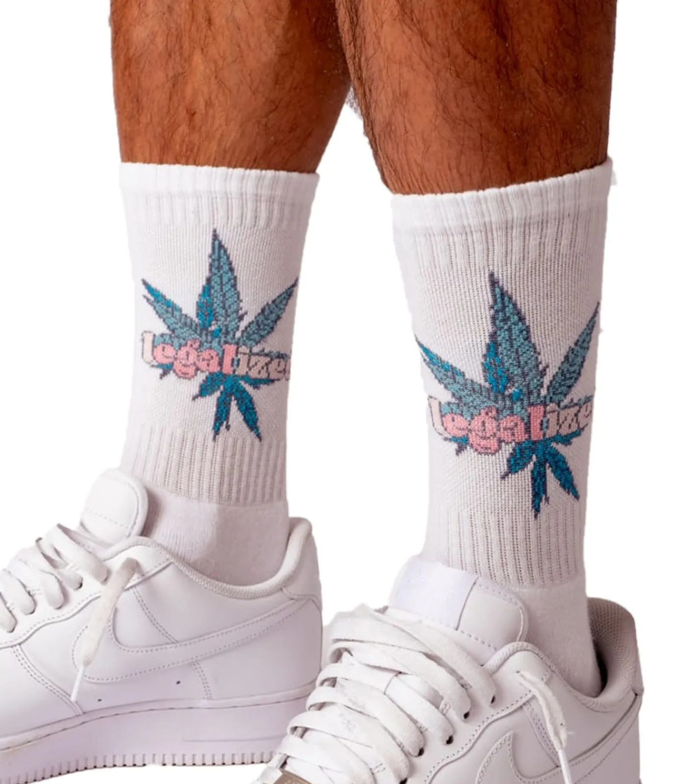 Strümpfe & Socken|Socken & Unterwäsche*MARY JANE BERLIN Tennis-Socken Baumwoll-Socken mit Logo-Schriftzug oder LEGALIZED 2406-4-SO Weiß