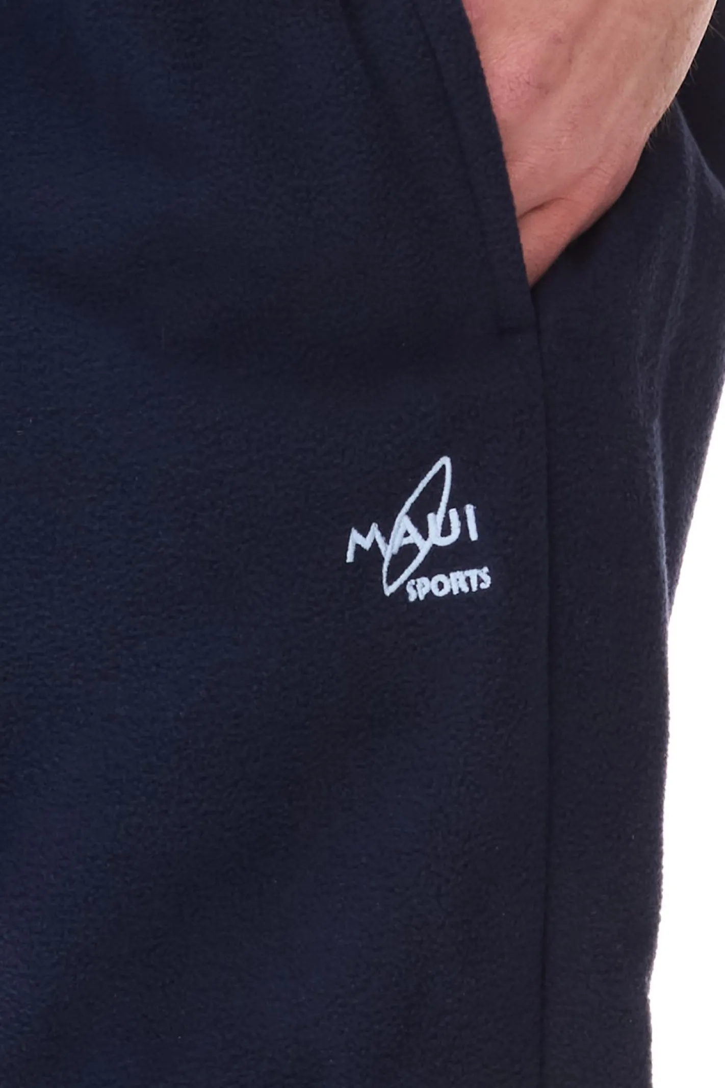 Jogginghosen & Fitnessmode*MAUI SPORTS Herren Fleece-Hose Freizeit-Jogger Homewear Oeko-Tex 100 zertifiziert 9087474 Blau oder Grau