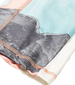 Sportoberbekleidung|Pullover & Sweater*McKINLEY Aurora Ski-Midlayer für Mädchen Stehkragen-Pullover mit DryPlus Sweater mit HalfZip 418730 915 AOP Grün/Rosa/Schwarz