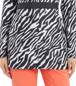 Wintersport|Röcke*McKINLEY Isabel W Damen Ski-Rock schützender Rock mit AQUABASE Beschichtung im Zebra-Look 420206 915 Schwarz/Weiß