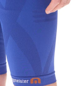 Sportunterbekleidung|Radsport*megmeister Herren Kompressions-Shorts mit Body-Mapping-Belüftung Rad-Shorts Antibakteriell und Geruchshemmend Kompressions-Bekleidung BC31 Blau