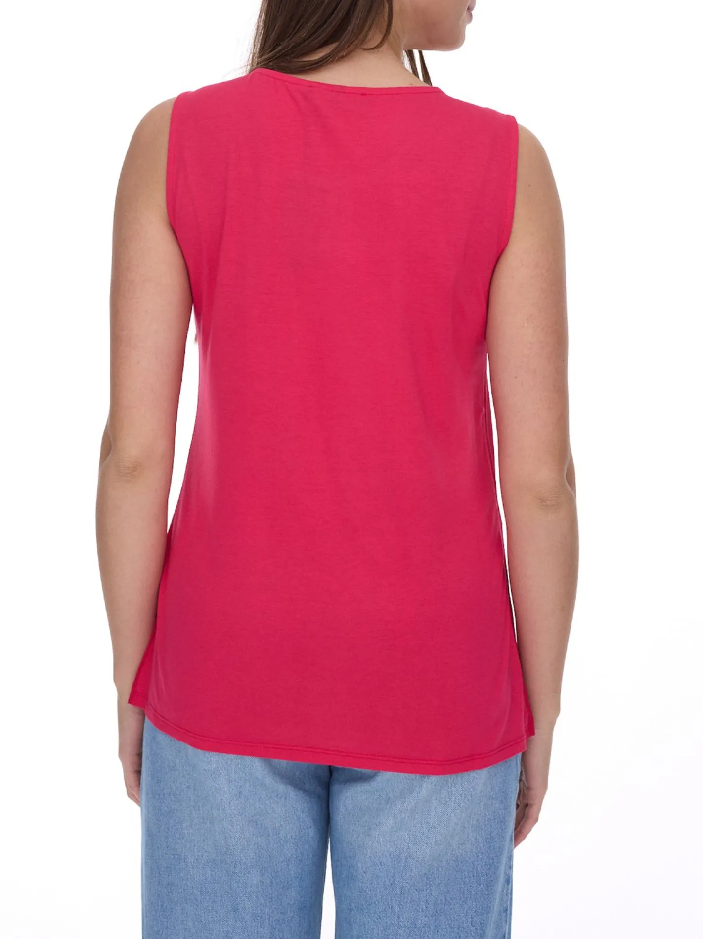 Tops & T-Shirts*melrose Damen Top Sommer-Shirt mit einer Gold-Kette Freizeit-Shirt 36725307 Rosa