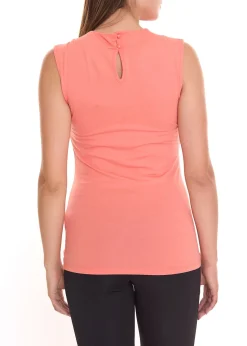 Tops & T-Shirts*melrose Damen Top stylisches Sommer-Shirt mit Schlüsselloch-Ausschnitt 33295914 Orange