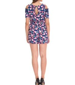 Jumpsuits*melrose Jumpsuit ansprechender Damen Overall im Blumen-Muster 25315223 Blau/Bunt