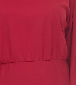 Kleider*melrose Mini-Kleid Damen Sommerkleid Milanokleid 3/4 Arm 13368060 Rot