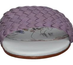 Pantoffeln & Hausschuhe*Melvin & Hamilton Hanna Damen Pantoletten mit gewebtem Kalbsleder-Riemen Sandale Sommer-Schuhe 26 116585 Violett/Bunt