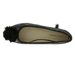 Ballerinas & Slipper*MENBUR Damen Ballerinas elegante Sommer-Schuhe Halbschuhe 07156 0001 Schwarz/Beige