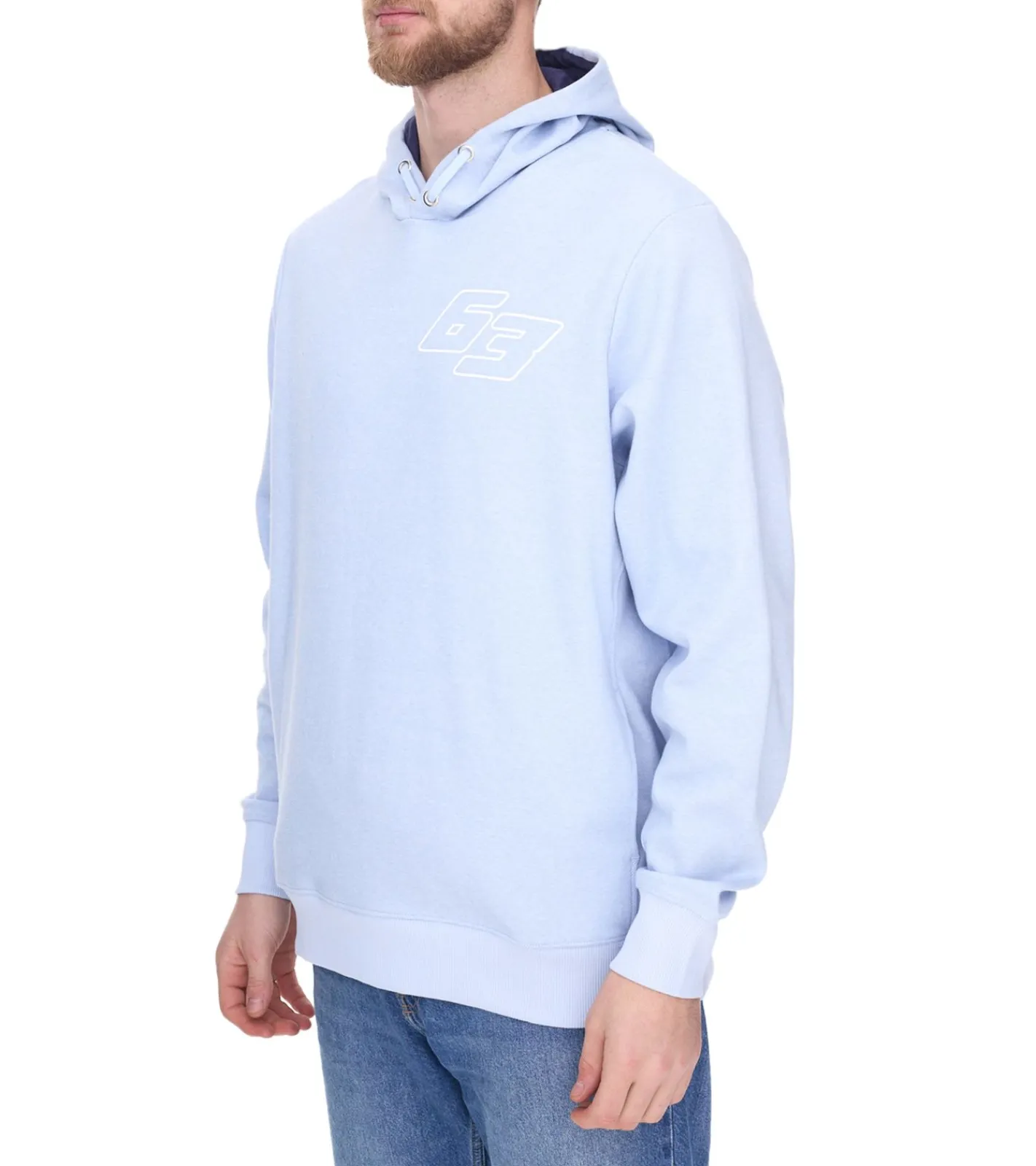 Pullover & Sweater*Mercedes-Benz AMG F1 George Russell Herren Pullover Baumwoll-Pullover Kapuzen-Pullover 701221851 001 Hellblau