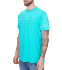T-Shirts & Tank Tops*Mercedes-Benz AMG Petronas F1 Herren T-Shirt Kurzarm-Shirt Sommer-Shirt 701225460 003 Türkis