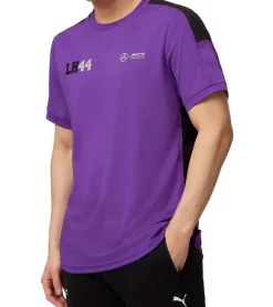 T-Shirts & Tank Tops*Mercedes-Benz AMG Petronas F1 Herren T-Shirt mit Sponsoren-Logos oder George Russell-Print Kurzarm-Shirt Neon-Grün oder Lila