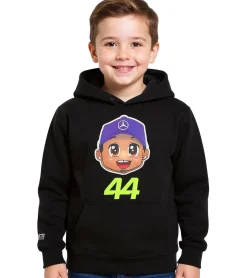 Pullover & Sweater*Mercedes-Benz AMG Petronas F1 Kinder Hoodie Mädchen und Jungen Kapuzen-Sweatshirt Formel 1 70122713 George Russel oder Lewis Hamilton Schwarz