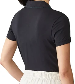 Poloshirts & Blusen*Mercedes-Benz AMG Petronas F1 MAPF1 Polo Damen Baumwoll-Shirt Polo-Shirt mit Team-Logos und farblichen Akzenten Kurzarm-Shirt 701227044 001 Schwarz