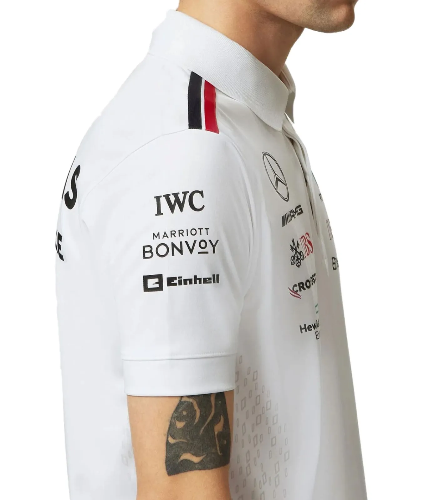 Hemden & Poloshirts*Mercedes-Benz AMG Petronas F1 2023 Team-Poloshirt Herren Motorsport-Shirt Kurzarm-Shirt 701223408 oder Schwarz Weiß