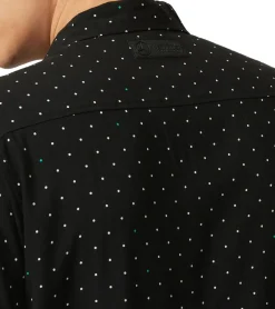 Hemden & Poloshirts*Mercedes-Benz AMG Petronas F1 MAPF1 FW Polka Dot Herren Hemd gepunktetes Kurzarm-Hemd 701222323 001 Schwarz
