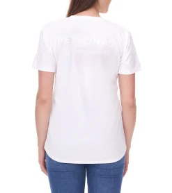 Tops & T-Shirts*Mercedes-Benz AMG Petronas F1 Stealth Logo Damen T-Shirt mit Team- und Sponsoren-Logos Motorsport-Shirt 701225461 002 Weiß