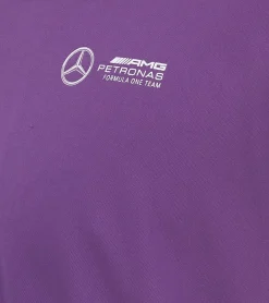T-Shirts & Tank Tops*Mercedes-Benz AMG Petronas F1 MAPF1 FW George Russell Herren Basic T-Shirt mit LH44-Print Alltags-Shirt 701222303 001 Lila