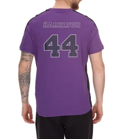 T-Shirts & Tank Tops*Mercedes-Benz AMG Petronas F1 MAPF1 FW George Russell Herren Basic T-Shirt mit LH44-Print Alltags-Shirt 701222303 001 Lila