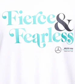 T-Shirts & Tank Tops*Mercedes-Benz AMG Petronas F1 Fierce and Fearless Graphic Herren T-Shirt Baumwoll-Shirt 701222348 002 Weiß