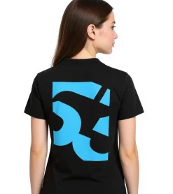 Tops & T-Shirts*Mercedes-Benz AMG Petronas F1 MAPF Damen T-Shirt George Russell Baumwoll-Shirt Kurzarm-Shirt 701227128 001 Schwarz