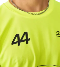 T-Shirts & Tank Tops*Mercedes-Benz AMG Petronas F1 Herren T-Shirt Lewis Hamilton Kurzarm-Trikot 701227120 001 Neon-Gelb