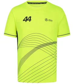 T-Shirts & Tank Tops*Mercedes-Benz AMG Petronas F1 Herren T-Shirt Lewis Hamilton Kurzarm-Trikot 701227120 001 Neon-Gelb